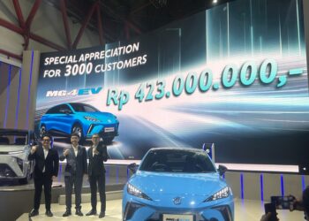 Resmi Mengaspal, MG 4 EV Buatan Indonesia Dibanderol Rp423 Juta Bagi 3000 Konsumen Pertama