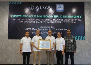 ALVA Jadi Manufaktur E2V Terdepan yang Berhasil Mendapatkan ISO 9001 dan ISO 14001