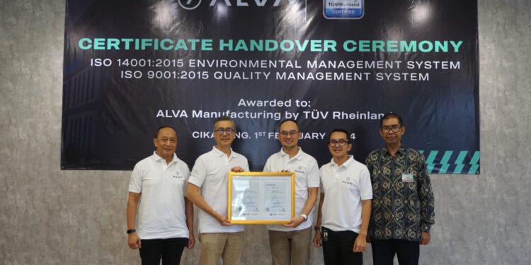 ALVA Jadi Manufaktur E2V Terdepan yang Berhasil Mendapatkan ISO 9001 dan ISO 14001