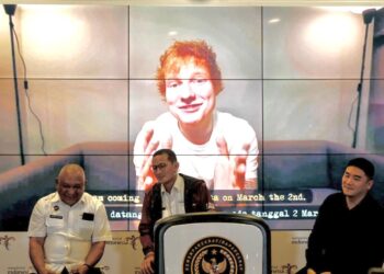 Menparekraf: Konser Ed Sheeran Bisa Berdampak Positif bagi Perekonomian Masyarakat