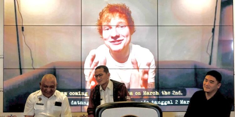 Menparekraf: Konser Ed Sheeran Bisa Berdampak Positif bagi Perekonomian Masyarakat