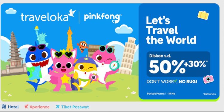 Traveloka Bersama Baby Shark Ajak Keluarga Jelajahi Dunia dengan Diskon Istimewa