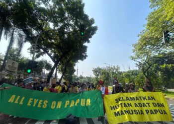 Suku Awyu dan Moi Sigin Berlanjut Serahkan Petisi Dukungan Publik ke Mahkamah Agung #ALLEyesOnPapua