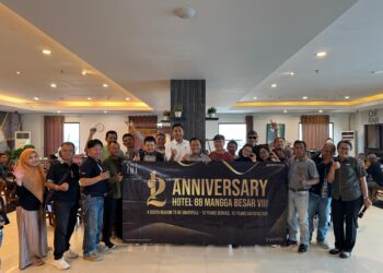 Kolaborasi Media dan Hotel 88: Lomba Makan Spaghetti Rendang Bawa Kebersamaan