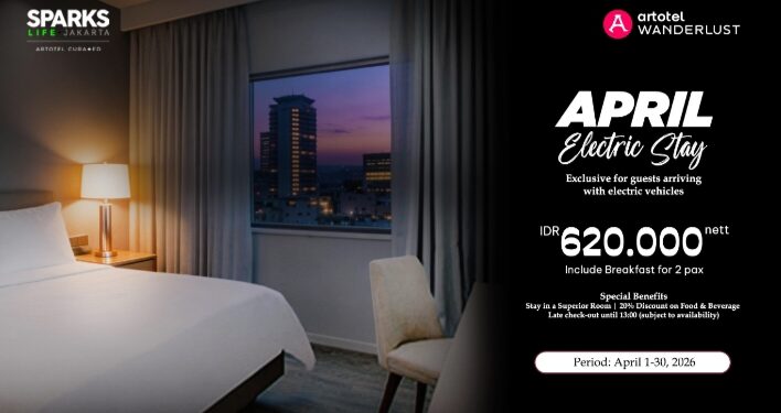 APRIL ELECTRIC STAY di ARTOTEL Wonderful Jakarta: Penawaran Eksklusif untuk Pengguna Kendaraan Listrik