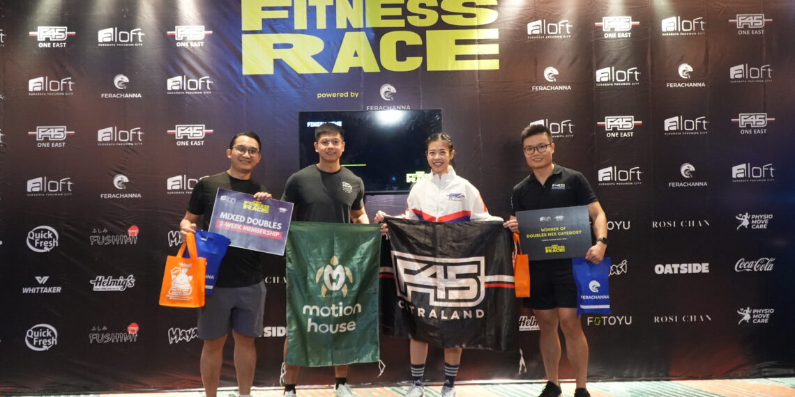 Perkuat Komunitas Hidup Sehat, Aloft Surabaya Pakuwon City dan F45 One East Gelar Hybrid Fitness Race Perdana
