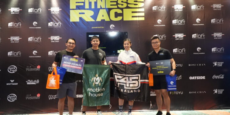 Perkuat Komunitas Hidup Sehat, Aloft Surabaya Pakuwon City dan F45 One East Gelar Hybrid Fitness Race Perdana