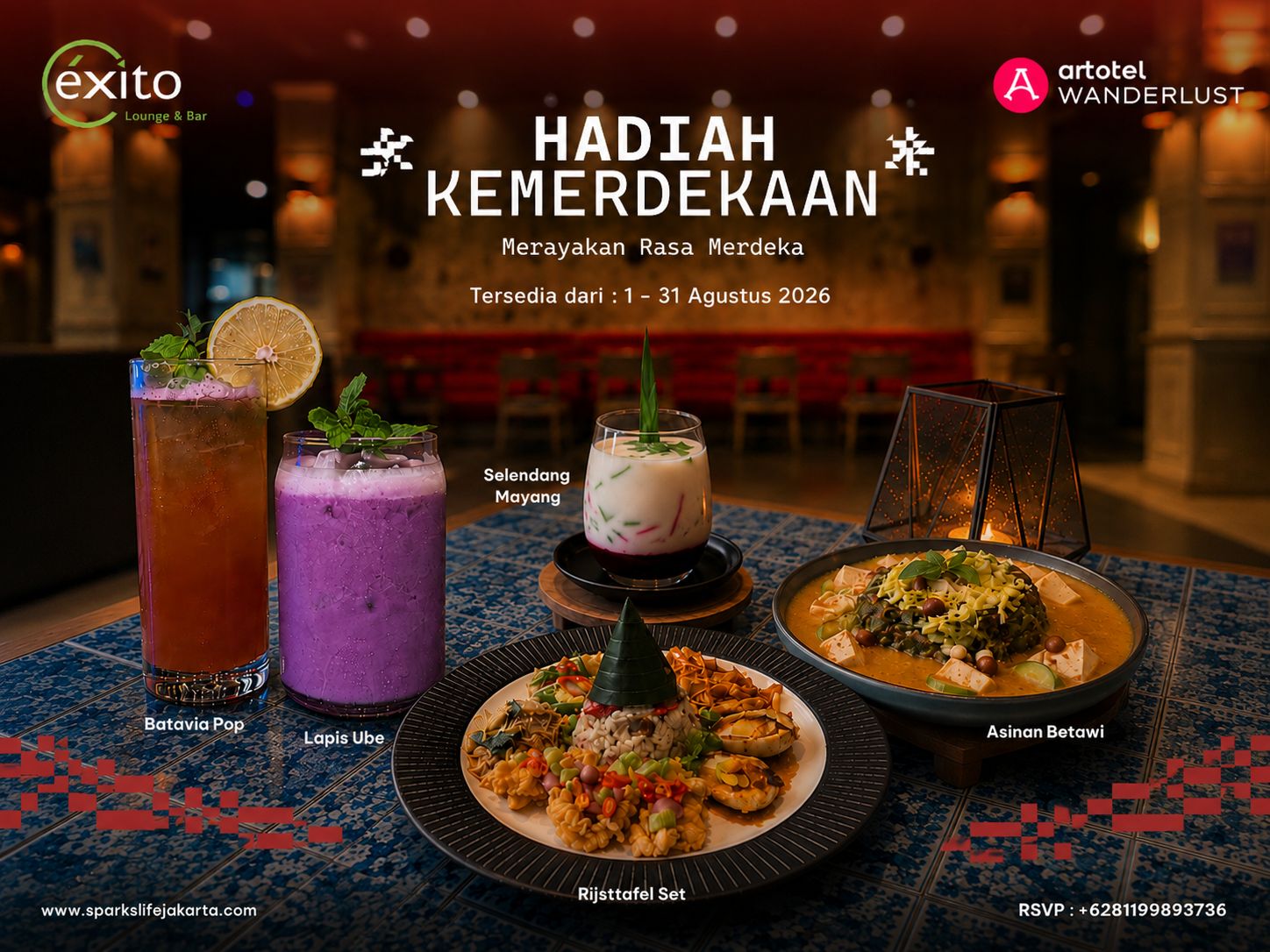 Rayakan Kemerdekaan dengan Cita Rasa Nusantara, Exito Lounge & Bar Hadirkan Sajian Istimewa